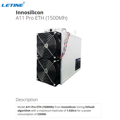 Minero A11 favorable 8G 1.5Gh/S 1500Mh Hashrate de Innosilicon Asic