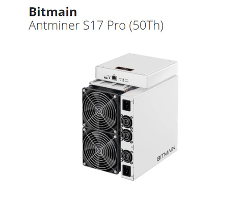 Minero BTC BTH de la rafadora de Bitmain Asic AntminerS17 53T 2385W BTC S17 S17+ Asic