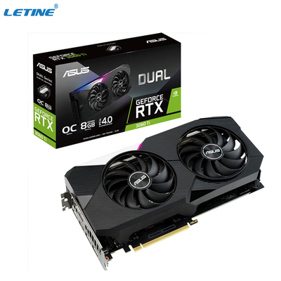 Tarjeta gráfica ASUS DUAL-RTX3060TI-O8G-V2 del juego de Hashrate de la cerradura