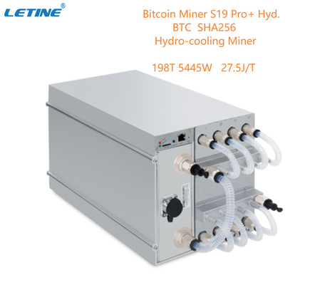 Hidráulica de enfriamiento hidráulica 198Th 27.5W/T de BTC Asic Antminer Bitmain Antminer S19 Pro+