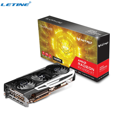 Minero mordido Video Card Sapphire Nitro + Radeon RX 6900 XT AMD de 16GB 256 DDR6 Gpu
