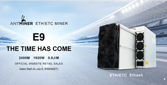 Rentabilidad EtHash ETH del antminer e9 del bitmain de Bitmain Antminer E9 2.4Gh 1920W