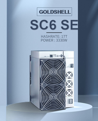 SE 17TH/S Sia Coin Miner de Letine Goldshell SC6 del minero de 3330W Goldshell Asic