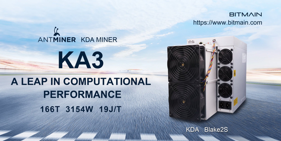 Minero de la moneda de la refrigeración por aire KDA del algoritmo de KA3 Bitmain Asic Antminer Blake 2s
