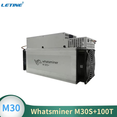 Whatsminer M30S+ de MicroBT que mina el algoritmo SHA-256 con un hashrate máximo del consumo de energía 100Th/s 3400W