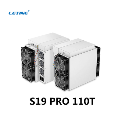 Antminer s19pro 110T de Bitmain en existencia rápidamente entregar FAVORABLE valor asic del minero S19