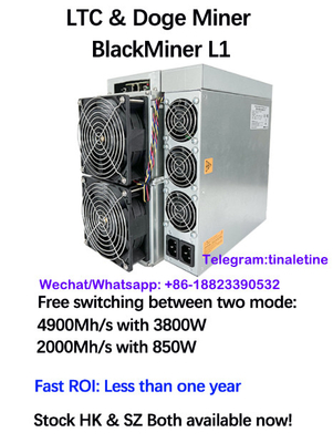 Minero 4900Mh 3800W del dux de LTC Litecoin de la rafadora de Scrypt del L1 de Blackminer