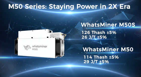 Minero de refrigeración hidráulica AC380V MicroBT Whatsminer M50 118T M50S M30S M33S+ 198T 34 J/T