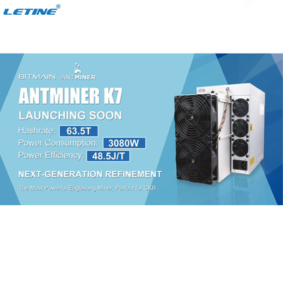 Monedas de Profitable For CKB del minero de Bitmain Antminer K7 Cryptocurrency Asic