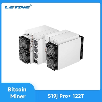 Minero de S19j Pro+ Bitmain Aisc Antminer 122T 3355W BTC/BCH/BSV SHA256 Bitcoin Asic