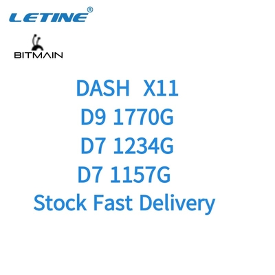 Rociada usada X11 1770Gh 3148W 75db de D7 1234gh Bitmain Antminer D9