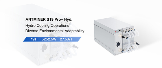 Hidráulica de Antminer S19 Pro+ (198Th) de Bitmain que mina al minero de la refrigeración por agua BTC de 198Th/s 5445W