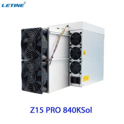 Antminer Z15 favorable de Bitmain que mina el algoritmo de Equihash con un hashrate máximo del consumo de energía 840ksol/s 2560W