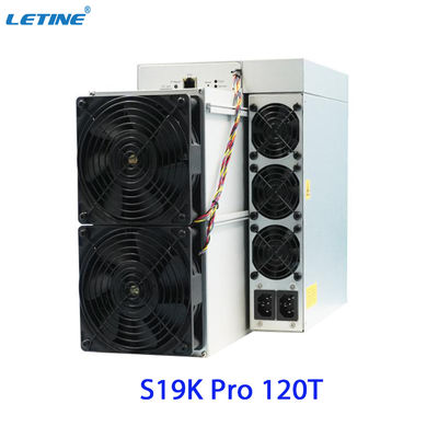 Envío rápido Bitmain Asic Antminer S19K Pro 120T 23W Bajo consumo de energía para la máquina de minería de Bitcoin