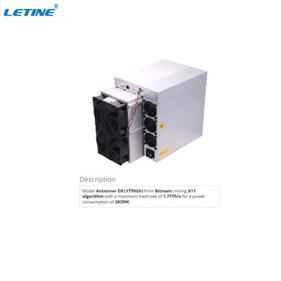 Crypto Mining Bitmain Antminer D9 1.77 Th/S Interfaz Ethernet con 4 ventiladores
