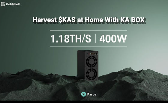 Nuevo Kaspa Miner KA Box Glodshell KA BOX 1.18T 400W para el minero Kas