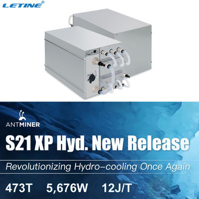 Bitmain Antminer S21XP Hidro Modelo de refrigeración hidroeléctrica 473T Eficiencia 12 J/TH S21 XP 270T Bitcoin Miner 300T Coolin de inmersión