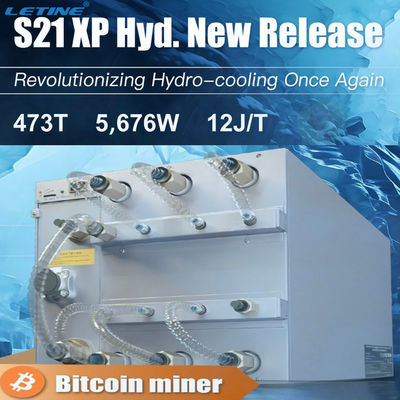Bitmain Antminer S21XP Hidro Modelo de refrigeración hidroeléctrica 473T Eficiencia 12 J/TH S21 XP 270T Bitcoin Miner 300T Coolin de inmersión