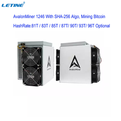 minero de 90T 93T 96T Avalon A1246 87T 1246 85T SHA-256 Bitcoin