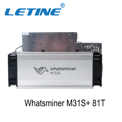 rafadora de la moneda del minero BTC del minero SHA-256 BTC Asic de 81T Whatsminer M31s+ M31s