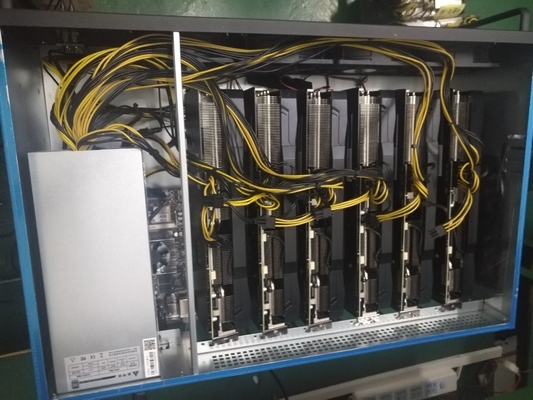 Aparejo de la explotación minera de M06S 6GPU que mina la rafadora del dogecoin de ETH LTC