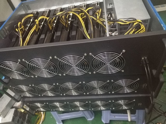 Aparejo de la explotación minera de M06S 6GPU que mina la rafadora del dogecoin de ETH LTC