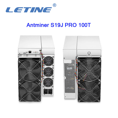 FAVORABLE 100T 3050W SHA-256 hashrate de la rafadora de Bitcoin del algoritmo de Bitmain Asic Antminer S19J del minero 100Th/s