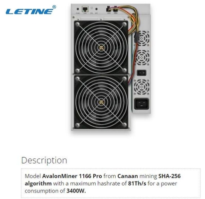 Avalon 1166 favorable Canaan Asic Miner Avalon 1246 minero de 1126 821 741 BTC