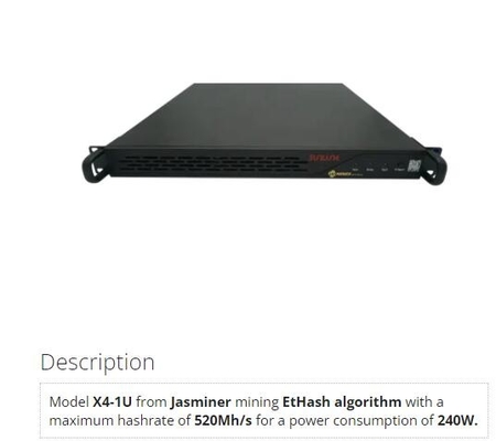 rafadoras de 240W Ethash Asic