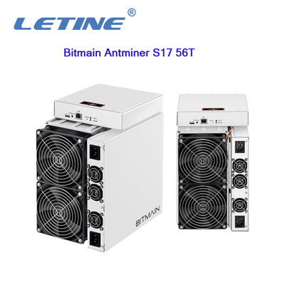 Minero de la rafadora de Bitmain Antminer S17 56T 2520W BTC de la segunda mano T17 64T S17+ 73T 76T Asic