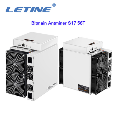 Minero de la rafadora de Bitmain Antminer S17 56T 2520W BTC de la segunda mano T17 64T S17+ 73T 76T Asic