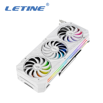 Alta tarjeta gráfica de Hashrate ROG-STRIX-RTX3090-O24G-WHITE con 24GB GDDR6X 1890 megaciclos de overclock de la ayuda