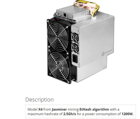 minero Ethash Ethernet Interface de 75db 1200W 2.5Gh/S Asic