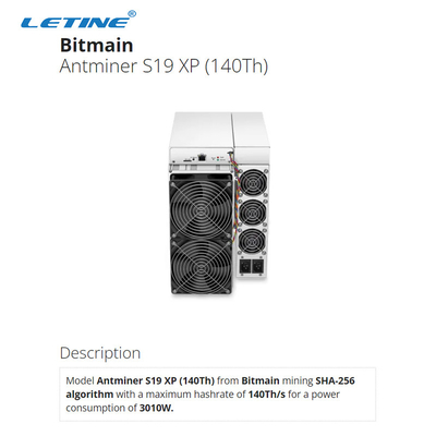 S19 XP 140O 3100W Bitmain Asic Antminer alto Hashrate 75db