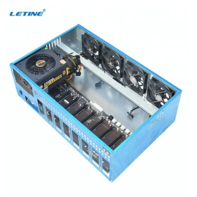 Minero Crypto metálico del CMP 170HX 90HX AMD Because-160 3060 GPU de Rig Frame With de la explotación minera 8GPU
