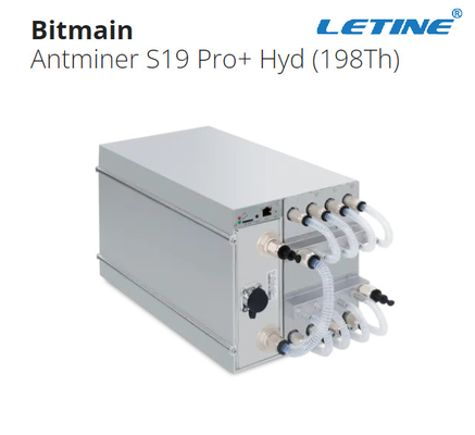 la 198Th hidráulica de Antminer S19 Pro+ del minero de 5445W J0-10 Asic por agua la refrigeración