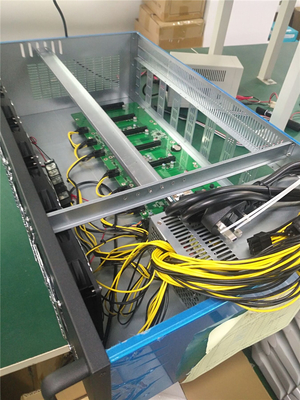 3000W la fuente de alimentación Rig Mining 6 GPU 70m m Pcie se distancia DDR3 al Ram 4GB