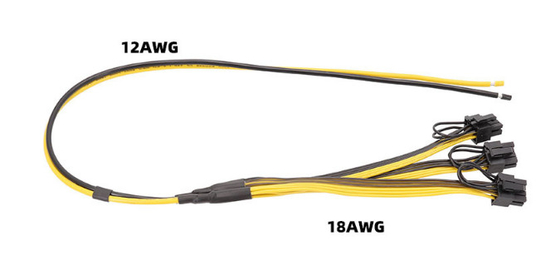 Cable de la explotación minera de 12AWG 18AWG GPU