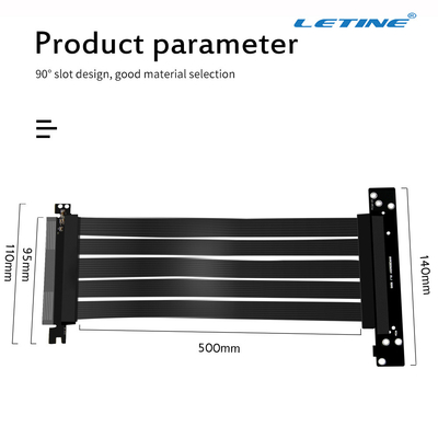 PCIE telegrafían el cable minero 200m m de Parts GPU del minero de Asic 300m m 150m m