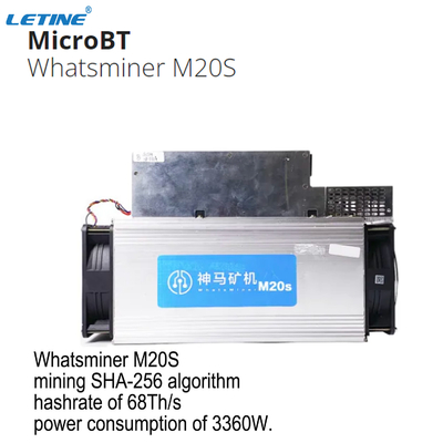 Los mineros usados MicroBT Whatsminer M20S 68T 70T de SHA-256 BTC Blockchain mordieron al MINERO de la moneda