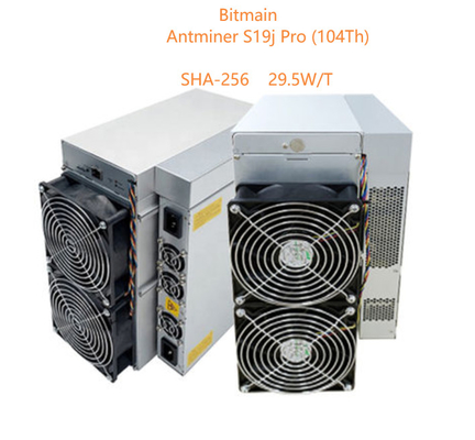 Favorable 104Th SHA 256 algoritmo de 29.5W/T Bitcoin Asic Antminer Bitmain Antminer S19j