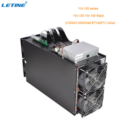 YM-100 minero del negro 2100MH 2000Watt ETH&ETC de la serie YM-105 YM-108