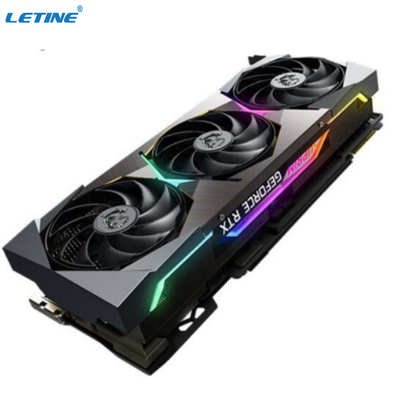 El minero Graphic Card RTX 3090TI MSI SUPRIM X 24GB GDDR6X 384 de 3 fans mordió 480W