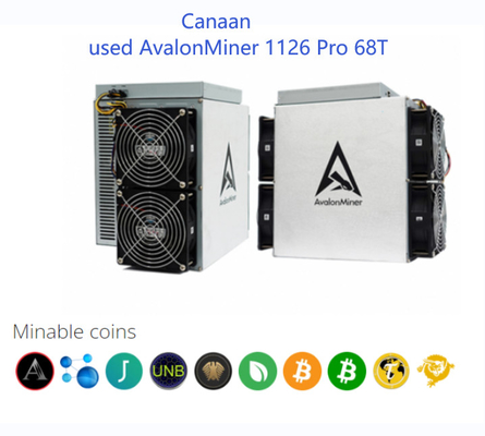 1126 favorable Avalon Miner usado 68Th/S 50W/T SHA 256 Algo para minar Bitcon